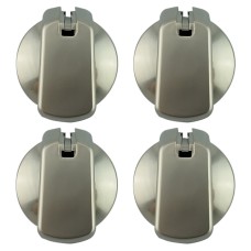 UK-35S4 Cooktop Knob 35 mm Stainless x 4 with decal Universal
